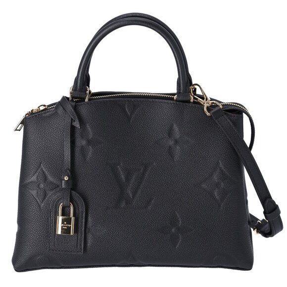Louis Vuitton Petit Palais PM Monogram Empreinte Handbag M58916 Black Noir - Picture 1 of 8